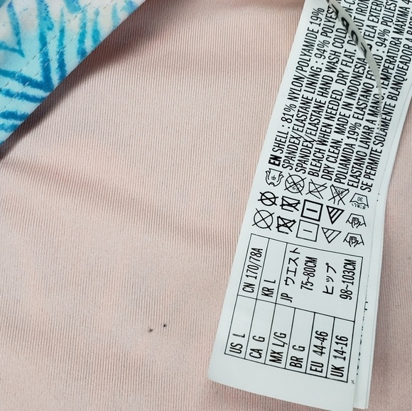 Blue print lowrise cheeky bikini bottom - Picture 3 of 3